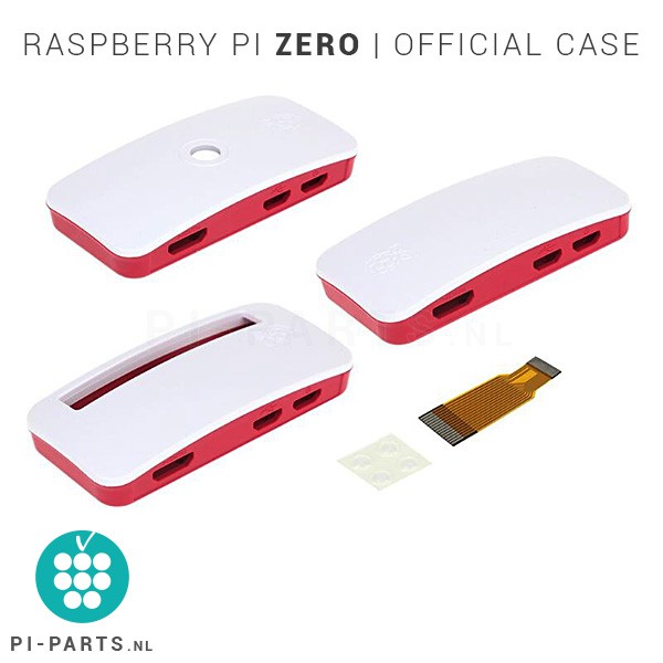 Officiële behuizing voor Raspberry Pi Zero - met 3 deksels en camera adapterkabel