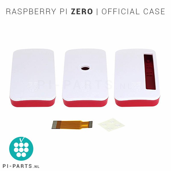 Officiële behuizing voor Raspberry Pi Zero - met 3 deksels en camera adapterkabel