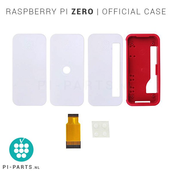 Officiële behuizing voor Raspberry Pi Zero - met 3 deksels en camera adapterkabel