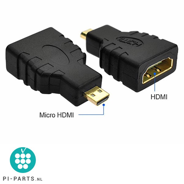 HDMI-naar-MICRO-hdmi adapter | voor Raspberry Pi 4