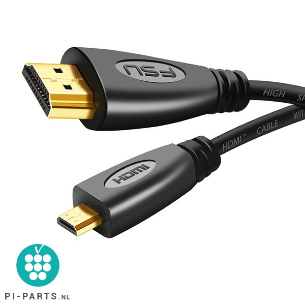 HDMI-naar-MICRO-hdmi kabel | voor Raspberry Pi 4
