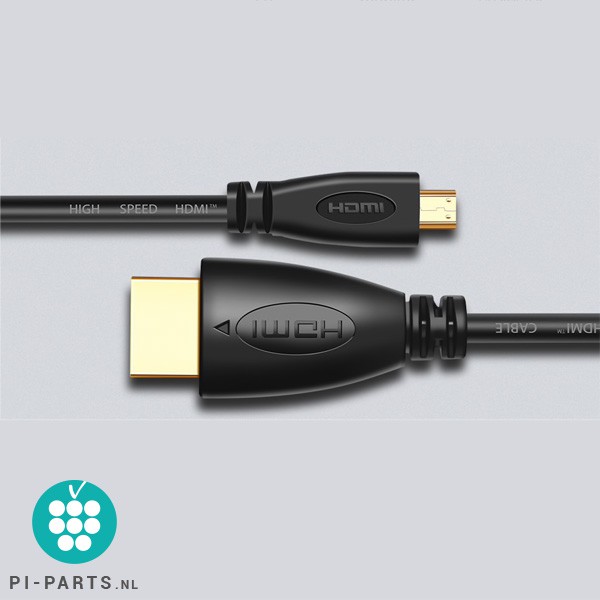 HDMI-naar-MICRO-hdmi kabel | voor Raspberry Pi 4