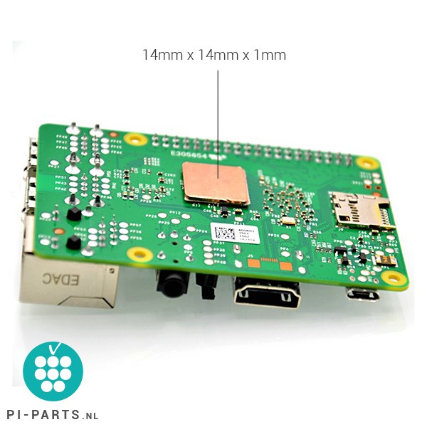Raspberry Pi 3B + | Bundel – board + behuizing + heatsinks