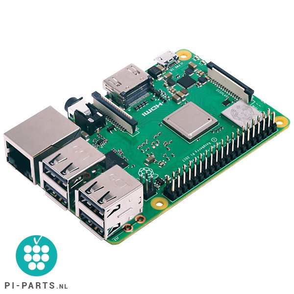 Raspberry Pi 3B + | Bundel – board + behuizing + heatsinks